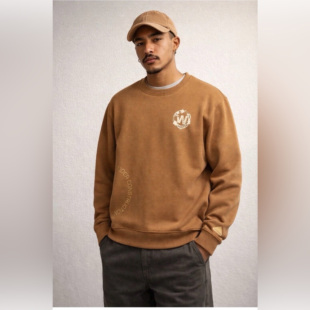 Brooklyn Cloth Originals Crewneck Sweatshirt Large The Works Under Construction